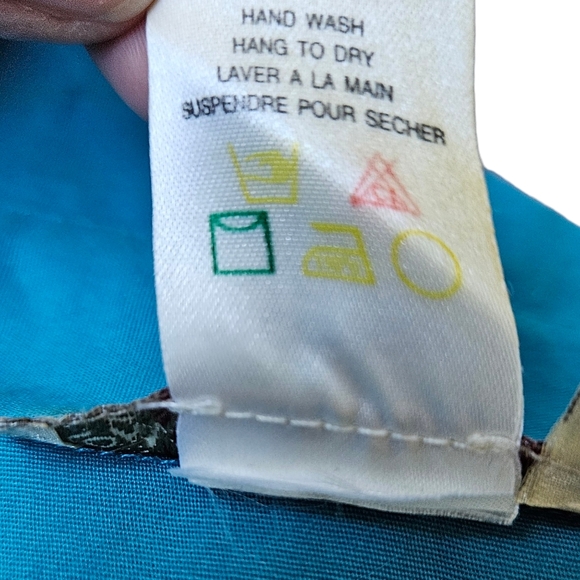 Como blue shirt blouse elbow length sleeve size 10 - Picture 11 of 12